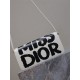 MISS DIOR FLAP BAG Miss Dior Graffiti Printed Calfskin White High