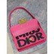 MISS DIOR FLAP BAG Miss Dior Graffiti Printed Calfskin Fuchsia High