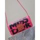 MISS DIOR FLAP BAG Miss Dior Graffiti Printed Calfskin Fuchsia High