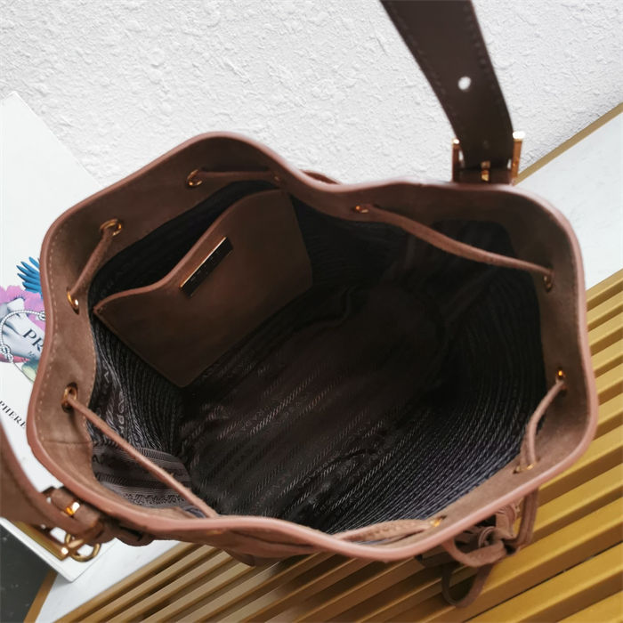 Prada Suede bucket bag 1BE079 High