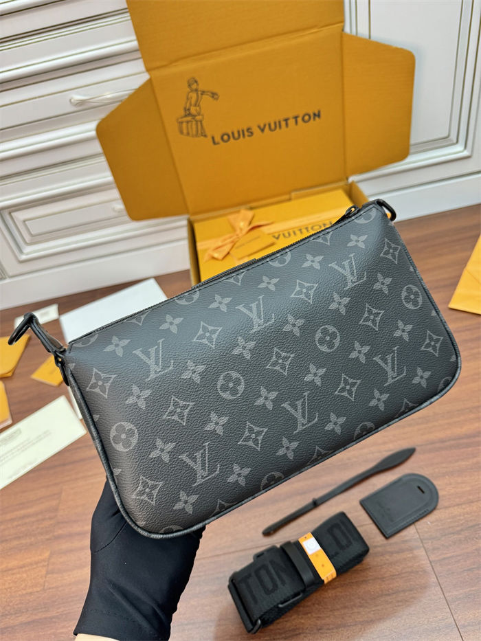 Louis Vuitton Pochette Accessoire XL Monogram Eclipse coated canvas M11741 Top