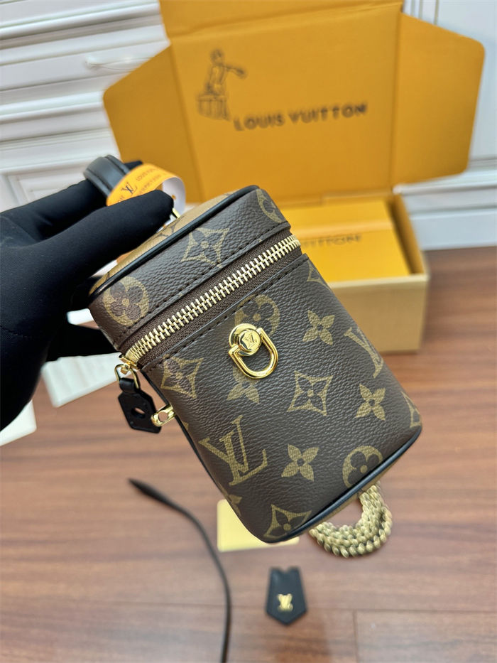 Louis Vuitton Vanity PM Bag Monogram and Reverse M47128 Top