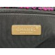 Large Chanel 19 Flap Bag Tweed Gold-Tone Black-Fuchsia High