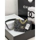 Chanel 19 Flap Bag Tweed Gold-Tone Grey High