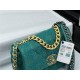 Chanel 19 Flap Bag Tweed Gold-Tone Green High