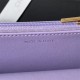 WALLET ON CHAIN AP4062 Grained Shiny Calfskin & Gold-Tone Metal Lilac A