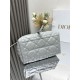 DIOR TOUJOURS BAG SMALL Macrocannage Calfskin Grey High