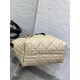 DIOR TOUJOURS BAG MEDIUM Macrocannage Calfskin Rope Beige High