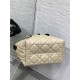 DIOR TOUJOURS BAG SMALL Macrocannage Calfskin Rope Beige High