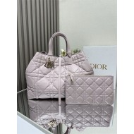 DIOR TOUJOURS BAG MEDIUM Macrocannage Calfskin Pink High