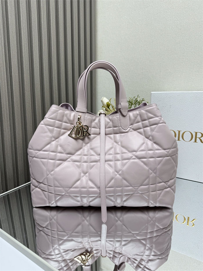 DIOR TOUJOURS BAG MEDIUM Macrocannage Calfskin Pink High