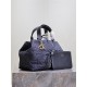 DIOR TOUJOURS BAG MEDIUM Graphic Cannage Denim Blue High