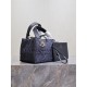 DIOR TOUJOURS BAG SMALL Graphic Cannage Denim Blue High