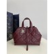 DIOR TOUJOURS BAG MEDIUM Macrocannage Calfskin Burgundy High