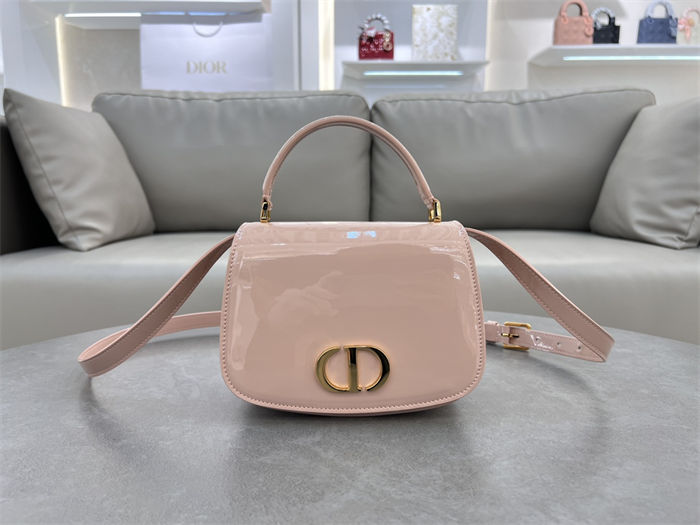 30 Montaigne Avenue Top Handle Bag Medium Calfskin Pink High