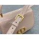 30 Montaigne Avenue Top Handle Bag Medium Calfskin Pink High