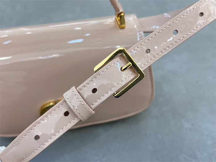 30 Montaigne Avenue Top Handle Bag Small Calfskin Pink High