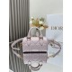 Dior Groove 16 Mini Bag Macrocannage Calfskin Pink High