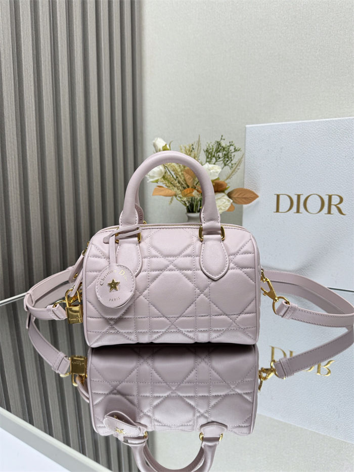 Dior Groove 20 Bag Macrocannage Calfskin Pink High