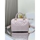 Dior Groove 25 Bag Macrocannage Calfskin Pink High