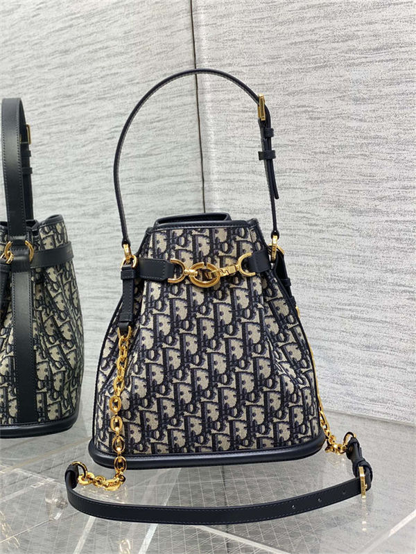 C'est Dior Bag Medium Dior Oblique Jacquard Blue High