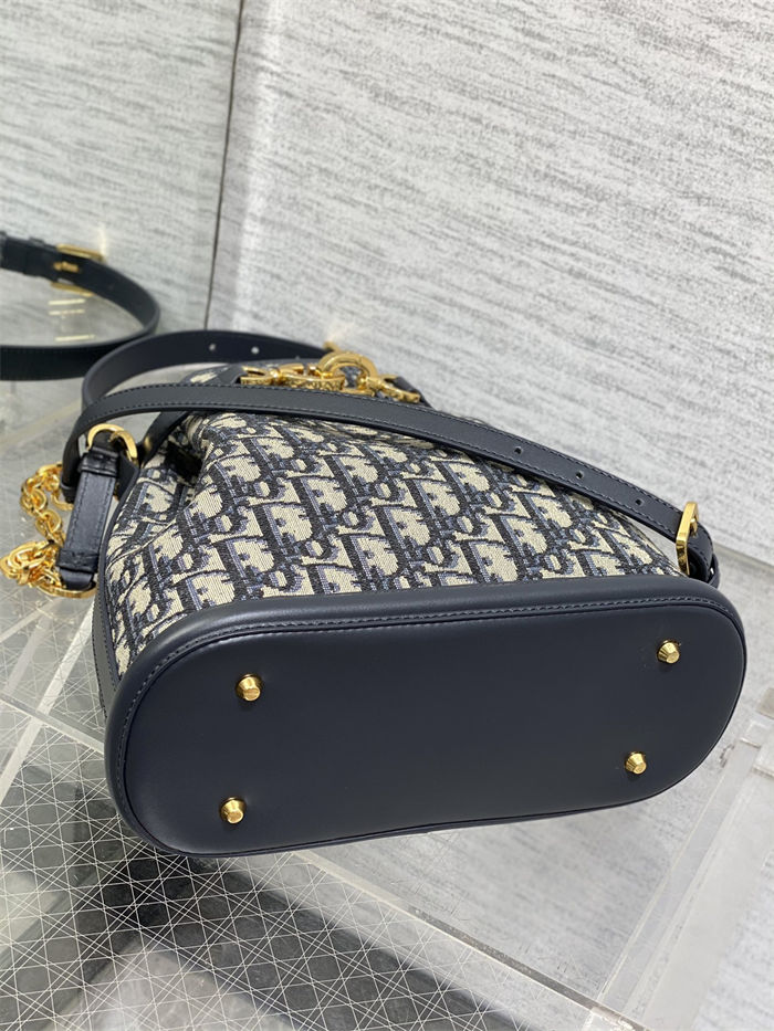 C'est Dior Bag Medium Dior Oblique Jacquard Blue High