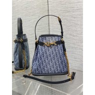 C'est Dior Bag Medium Dior Oblique Jacquard Blue Denim High