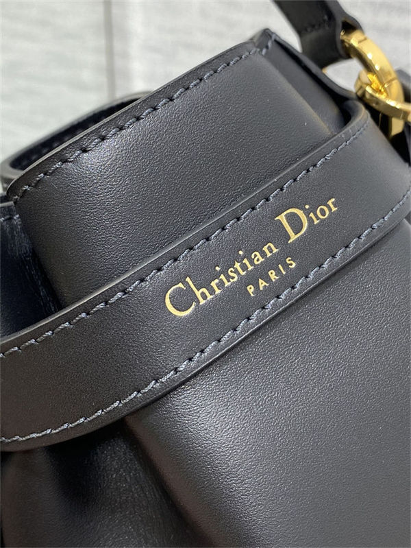 C'est Dior Bag Small CD-Embossed Calfskin Black High