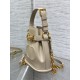 C'est Dior Bag Small CD-Embossed Calfskin Beige High