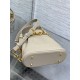 C'est Dior Bag Small CD-Embossed Calfskin Beige High