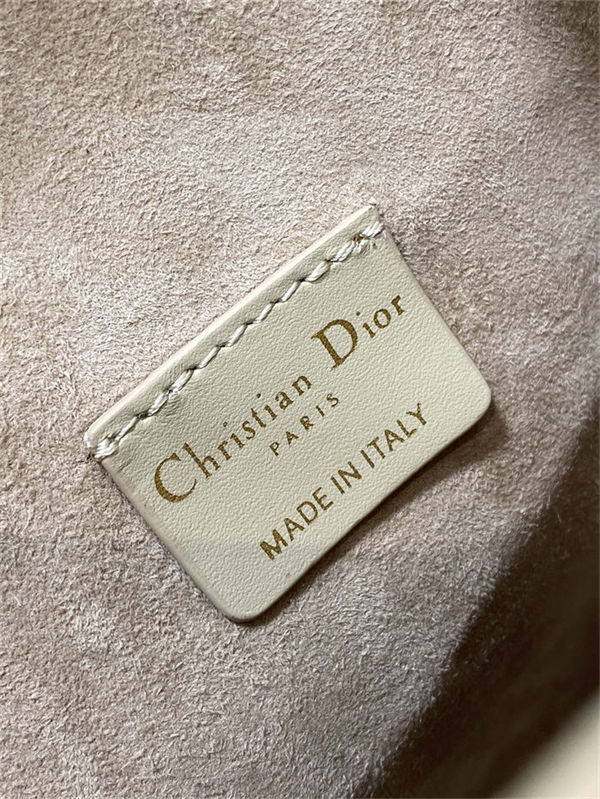 C'est Dior Bag Small CD-Embossed Calfskin Beige High