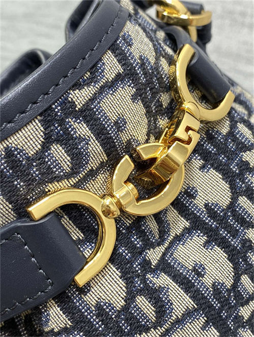 C'est Dior Bag Small Dior Oblique Jacquard Blue High