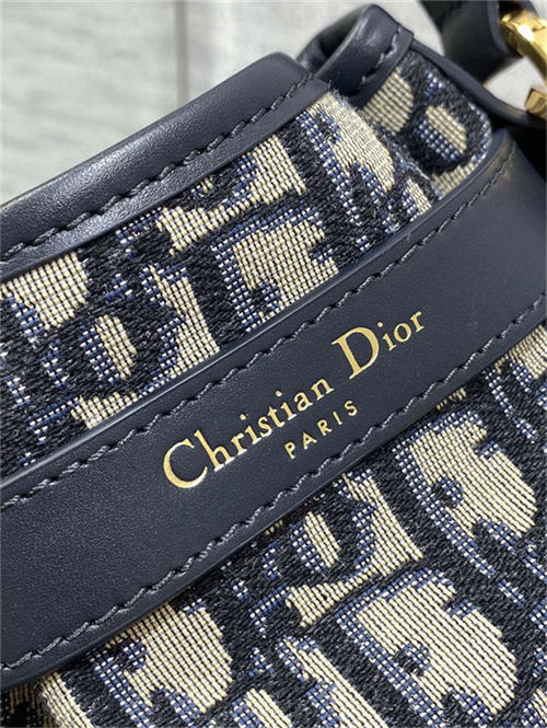 C'est Dior Bag Small Dior Oblique Jacquard Blue High