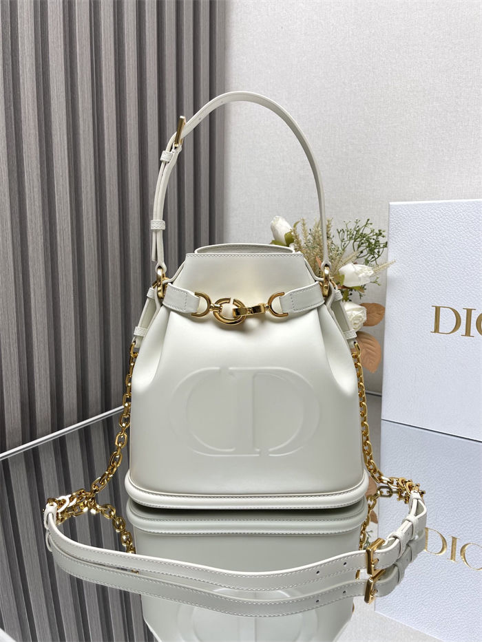 C'est Dior Bag Medium CD-Embossed Calfskin Latte High