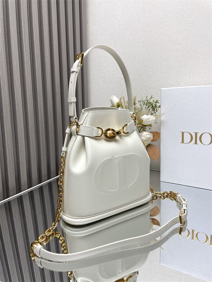 C'est Dior Bag Medium CD-Embossed Calfskin Latte High