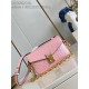 Louis Vuitton POCHETTE MÉTIS EAST WEST Ostrich leather N85902 Pink High