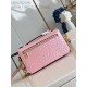 Louis Vuitton POCHETTE MÉTIS EAST WEST Ostrich leather N85902 Pink High