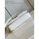 Louis Vuitton POCHETTE MÉTIS EAST WEST Ostrich leather N85902 White High