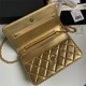 Classic Wallet on Chain AP0250 Lambskin Gold B