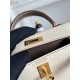 Hermes Kelly Mini II Bag Epsom Leather WAX-Bicolor Craie/Etoupe High