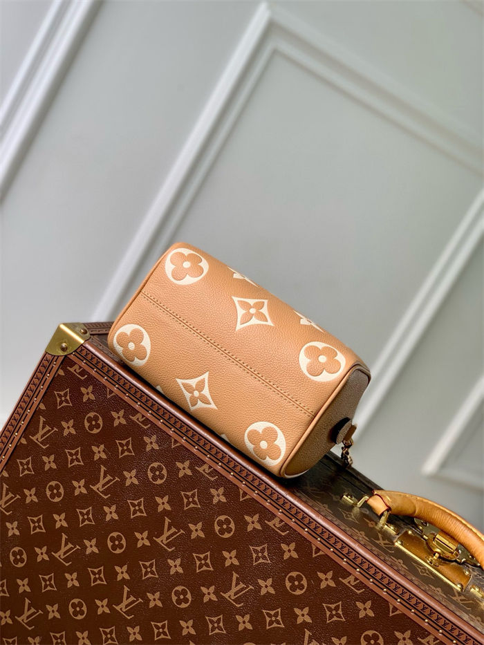 Louis Vuitton SPEEDY BANDOULIÈRE 20 Embossed grained cowhide leather M12713 High