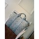 Louis Vuitton Weekend Tote NM Monogram Washed Denim coated canvas M22537 High