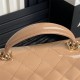 MINI FLAP BAG WITH TOP HANDLE AS2431 Patent Calfskin Gold-Tone Metal Nude A