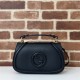 Gucci BLONDIE SMALL TOP HANDLE BAG 815714 Leather Black High