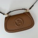 Gucci BLONDIE SMALL TOP HANDLE BAG 815714 Leather Brown High