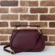 Gucci BLONDIE SMALL TOP HANDLE BAG 815714 Leather Burgundy High