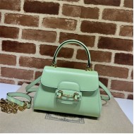 Gucci Horsebit 1955 top handle bag 703848 Leather Green high