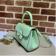 Gucci Horsebit 1955 top handle bag 703848 Leather Green high