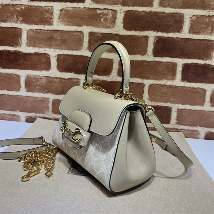 Gucci Horsebit 1955 top handle bag 703848 Leather Beige high