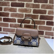 Gucci Horsebit 1955 top handle bag 703848 Jumbo GG high